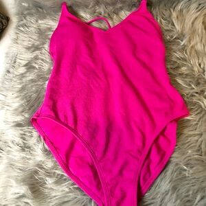 Shade & Shore Hot Pink One Piece Swimsuit